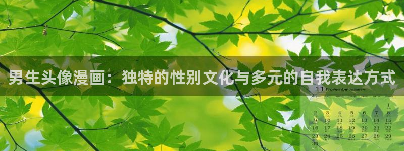 羞羞漫画在线漫画免费最新章节：男生头像漫画：独特的性别文化与多元的自我表达方式